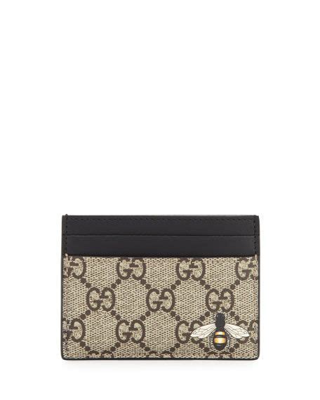 gucci bee card case|gucci bestiary leather card holder.